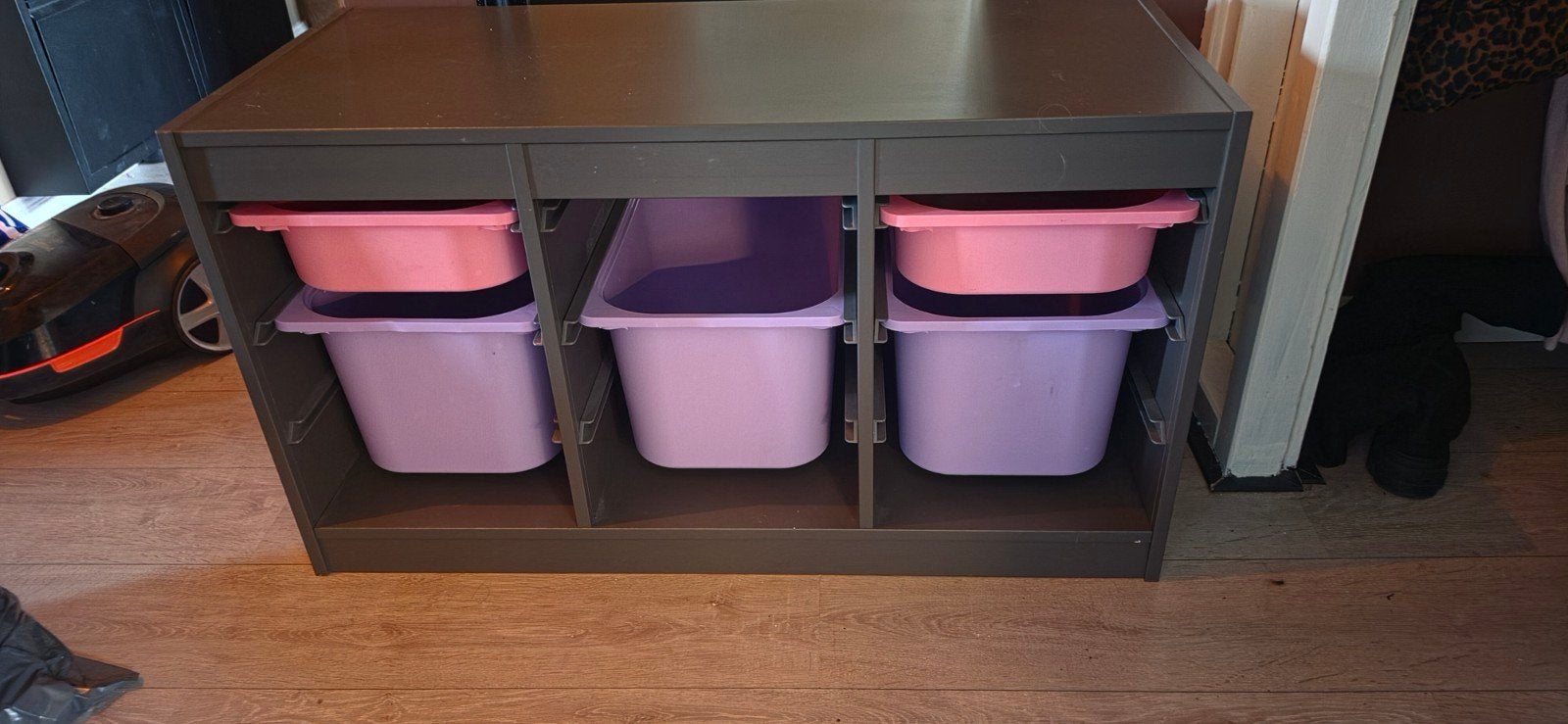Ikea Trofast kast met opbergbakken (roze/paars), Ophalen of Verzenden