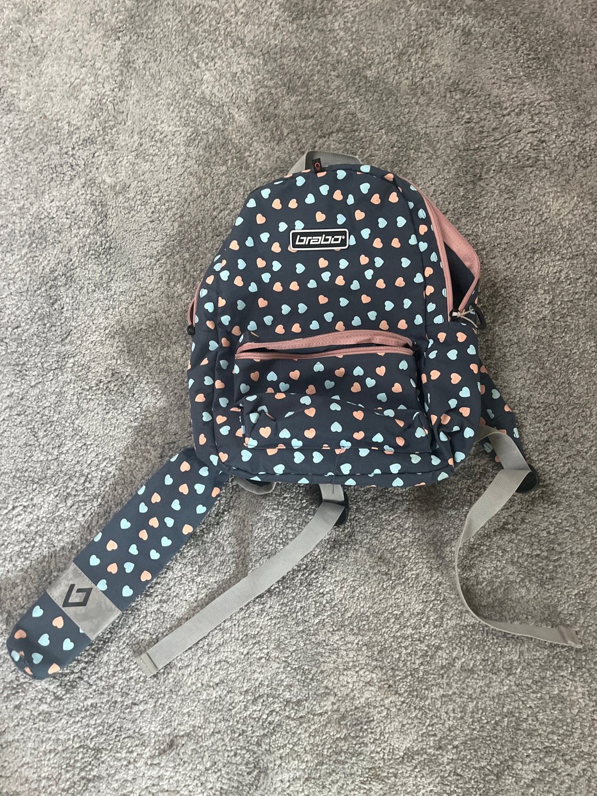 Brabo hockey tas - Hartjes design rugzak, Gebruikt, 25 tot 40 cm, 30 tot 45 cm, Ophalen