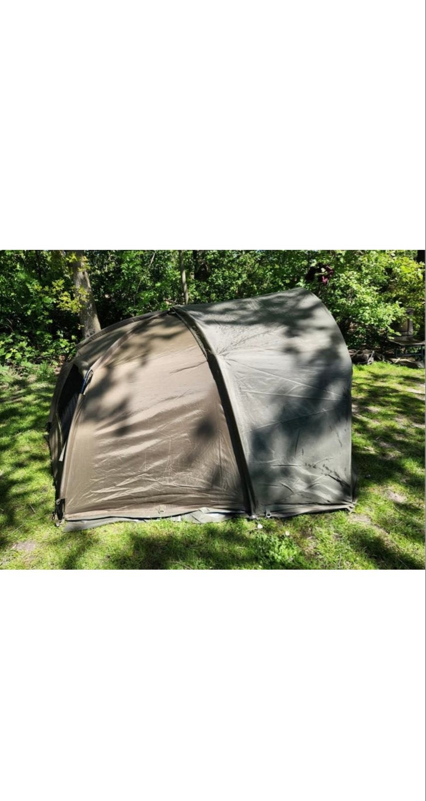 Trakker 100 Karpertent met Verlengstuk en 2 Grondzeilen, Ophalen, Zo goed als nieuw