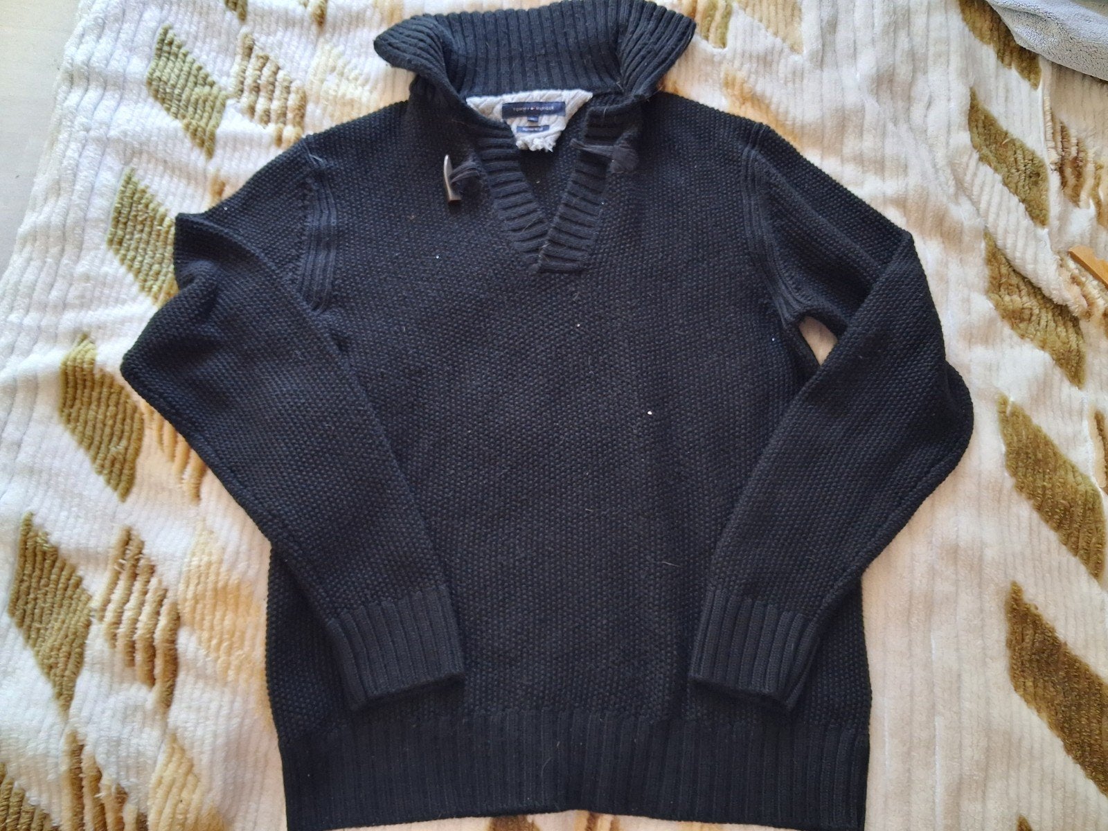 Tommy Hilfiger wollen trui maat xl, Tommy Hilfiger, Ophalen, Zo goed als nieuw, Blauw