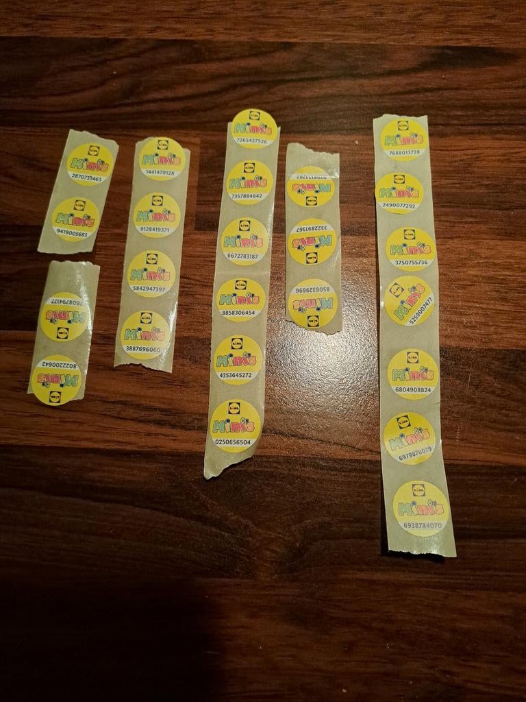 24 lidl mini's zegeltjes., Ophalen of Verzenden, Winkel, Super of Benzinepomp, Volle spaarkaart