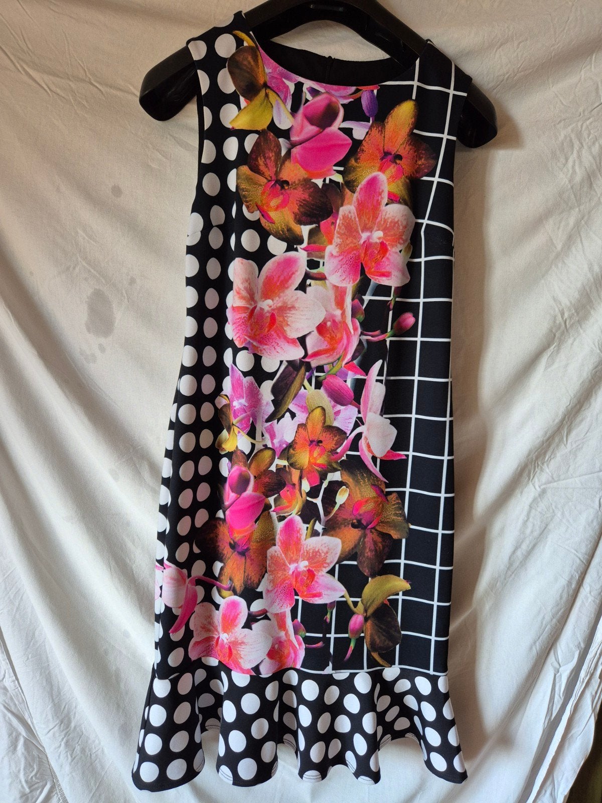 Joseph Ribkoff Jurk Maat 38 - Zwart met Bloemenprint, Maat 38/40 (M), Zwart, Joseph Ribkoff, Ophalen of Verzenden