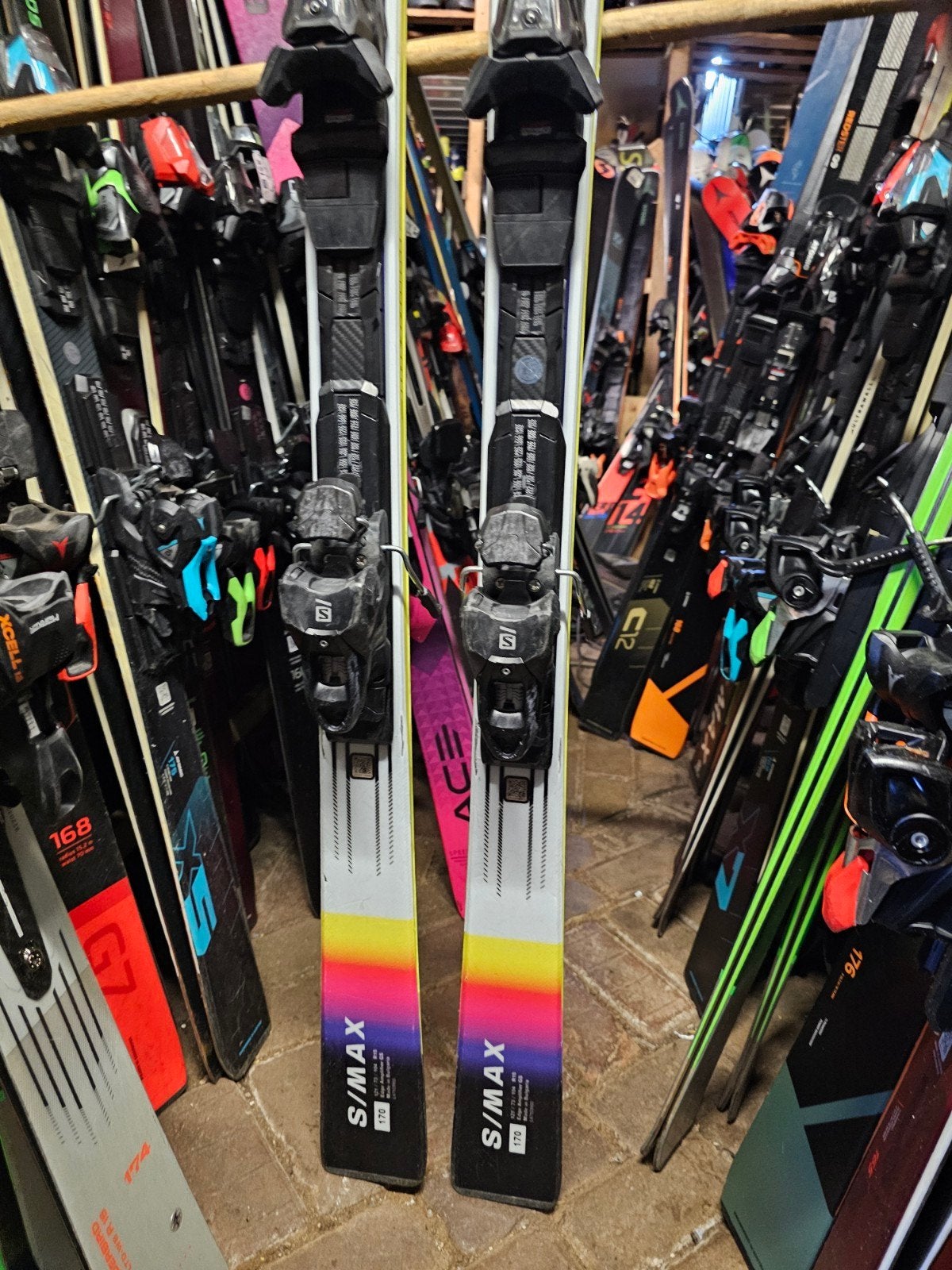 170cm SALOMON S MAX ENDURANCE 799€ ALL ROUND, 160 tot 180 cm, Zo goed als nieuw, Carve, Skiën