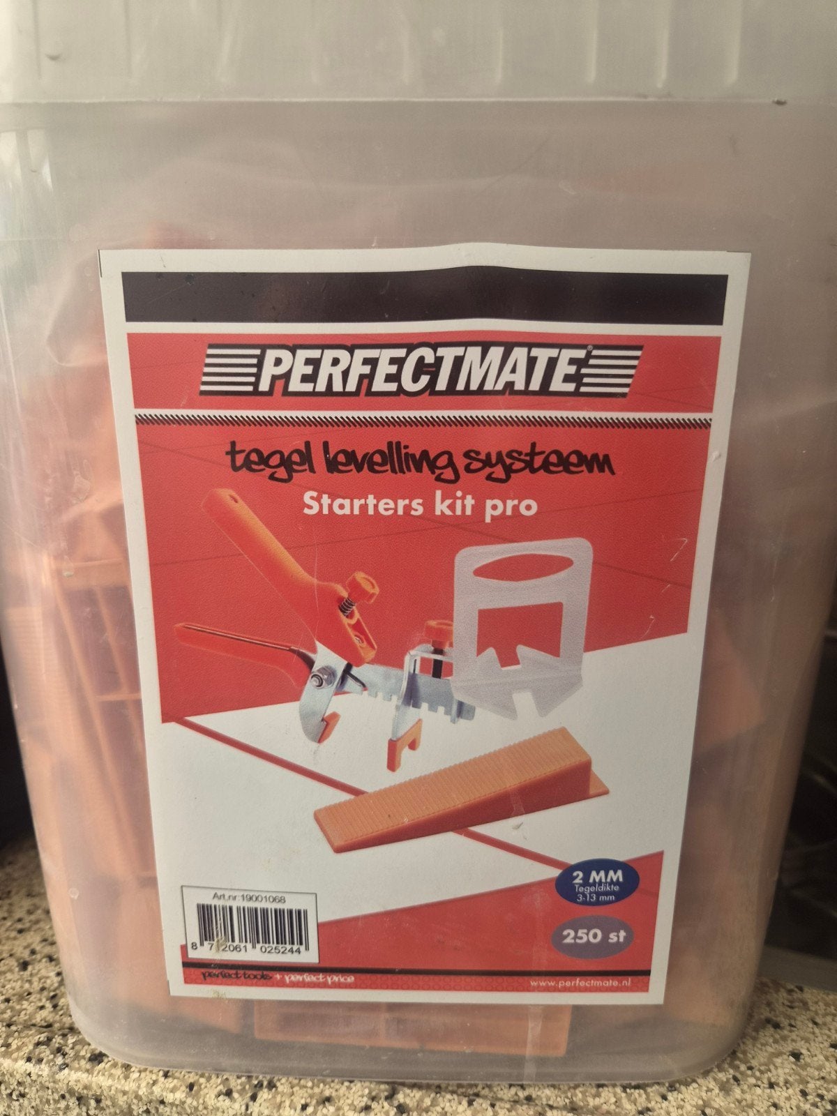 Perfectmate Tegel Levelling Systeem Starter Kit Pro, Doe-het-zelf en Verbouw, Tegels, Ophalen, Overige materialen, Overige typen