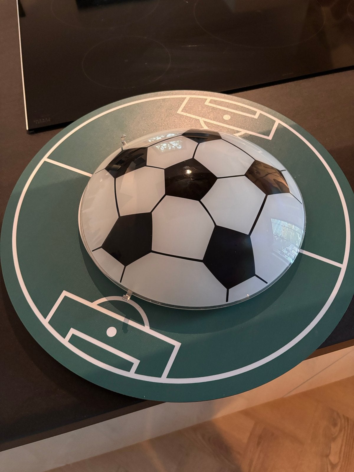Voetbal plafondlamp voor kinderkamer, Ophalen, Overige merken, Gebruikt, Kunststof