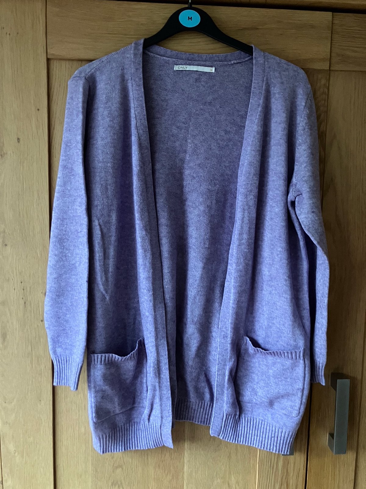 Z.g.a.n/lila paars gebreid vest/Only-M, Ophalen of Verzenden, Zo goed als nieuw, Maat 38/40 (M), Paars
