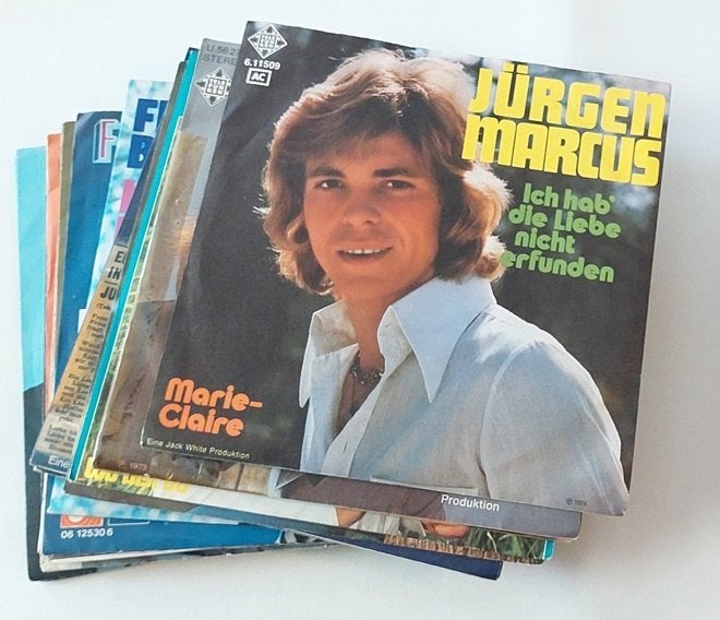 Duitse Schlagersingles 18 stuks, Cd's en Dvd's, Gebruikt, 7 inch, Overige typen, Schlager