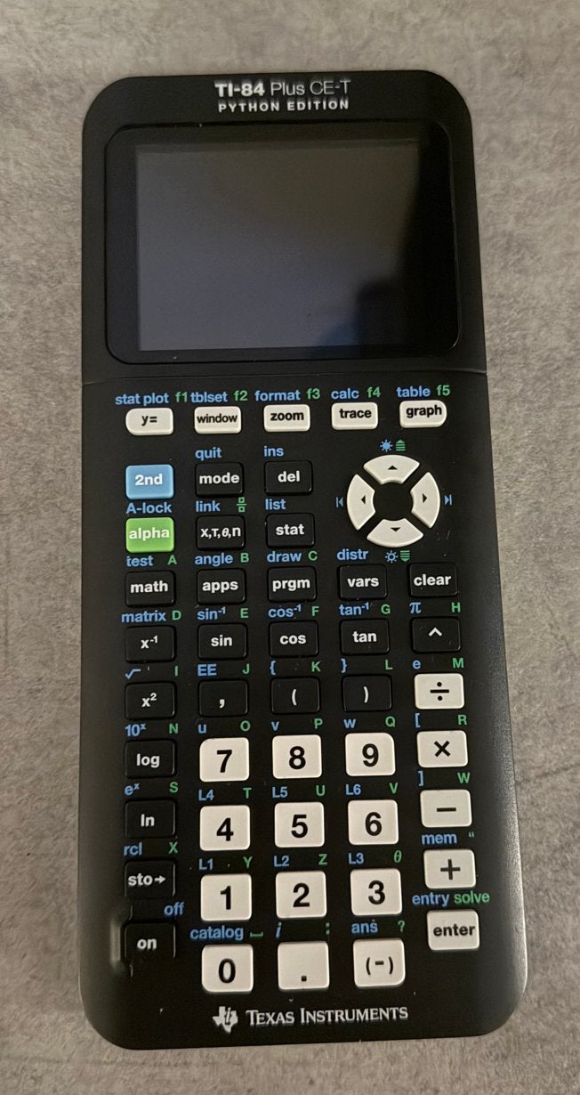 Bijna nieuwe Texas Instruments TI-84 Plus CE-T rekenmachine, Diversen, Rekenmachines, Ophalen of Verzenden, Grafische rekenmachine