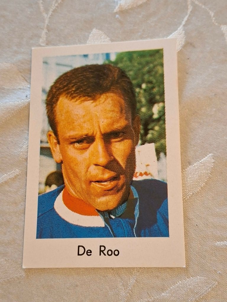 Prentje/Chromo : Jo de Roo / Willem II-Gazelle, Verzenden, Zo goed als nieuw, Overige sporten, Poster, Plaatje of Sticker