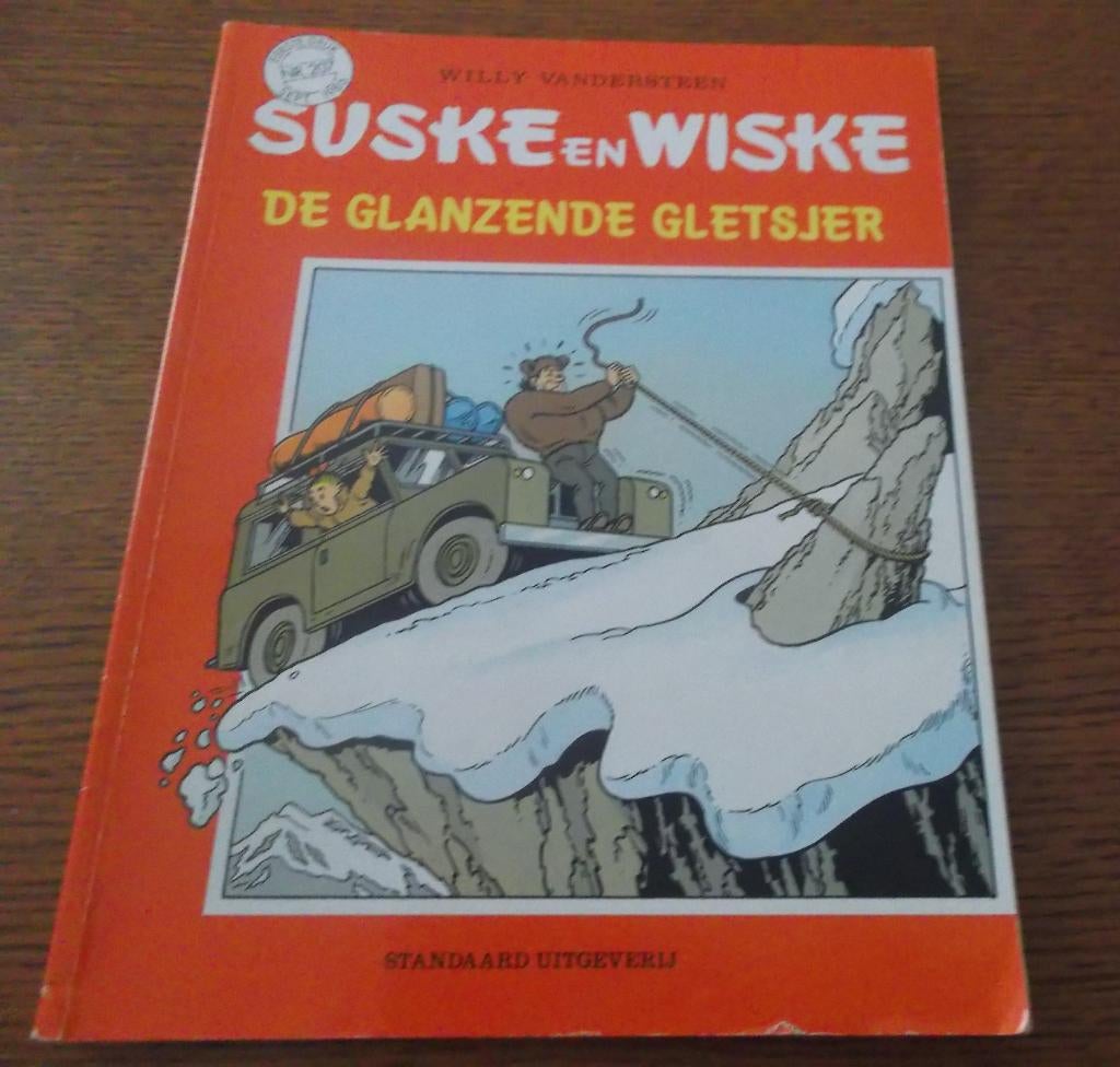 Suske en Wiske nr 207 De glanzende gletsjer (1e druk 1986), Boeken, Stripboeken, Willy Vandersteen, Eén stripboek, Ophalen, Gelezen