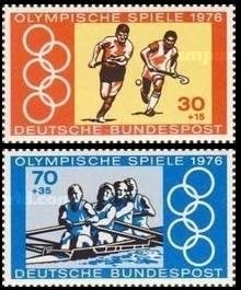 WEST DUITSLAND 1976 Olympische Spelen, Michel: 888-89, Postf, Verzenden, Postfris, Sport