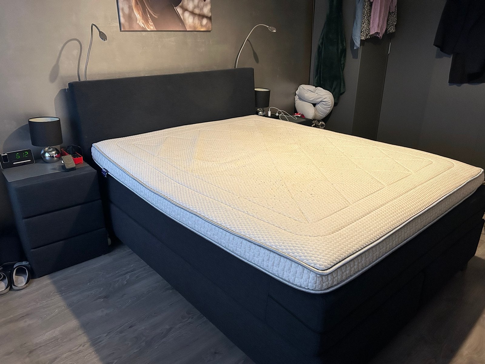 Boxspring 160x180 swiss sense, Ophalen, Gebruikt, Overige kleuren, Tweepersoons