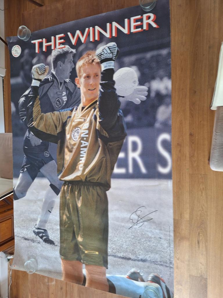 Edwin van der Sar Ajax Poster - The Winner, Ophalen, Gebruikt, Ajax, Poster, Plaatje of Sticker