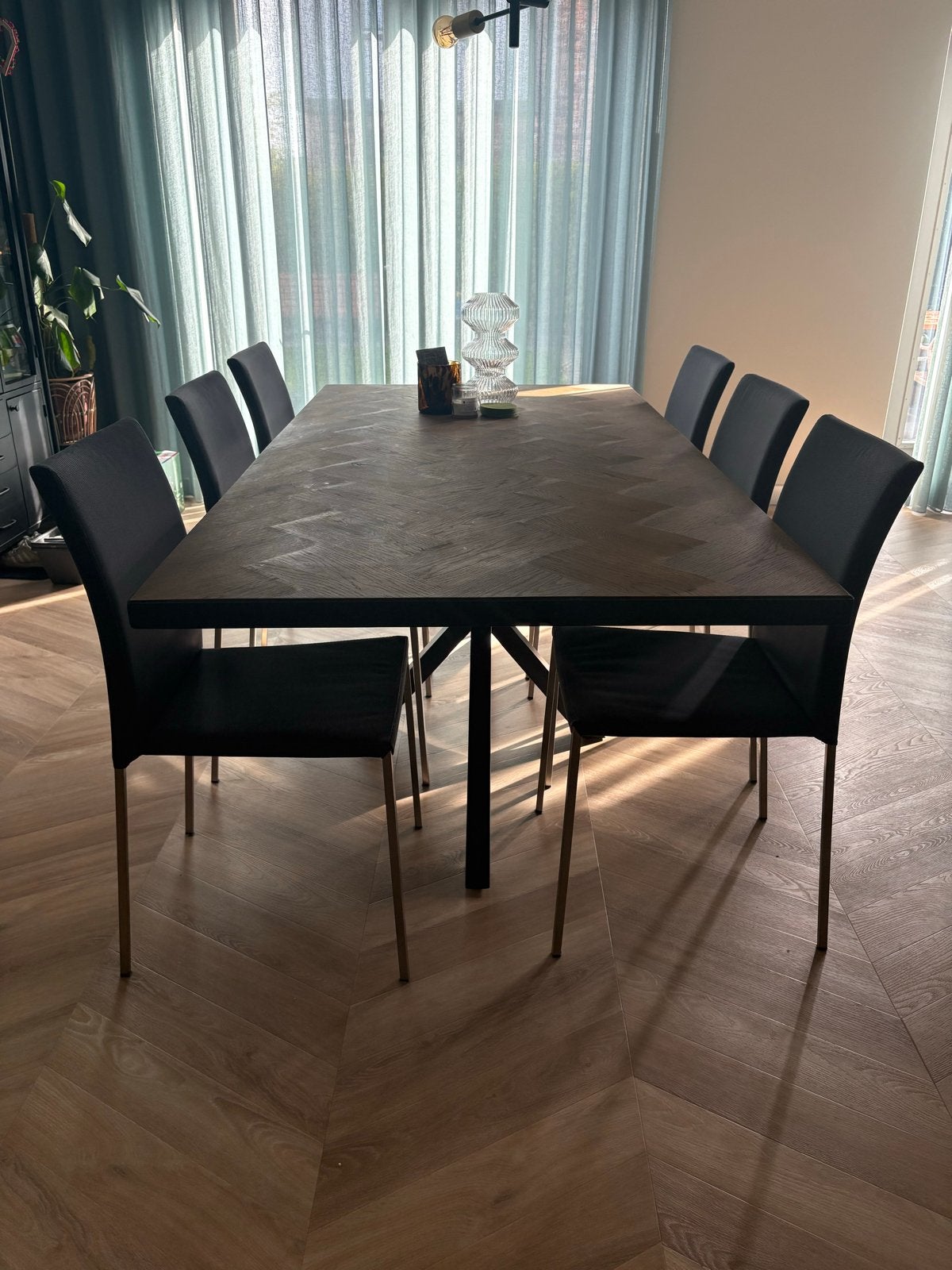 Set van 6 moderne eetkamerstoelen, Ophalen, Zo goed als nieuw, Vijf, Zes of meer stoelen, Modern