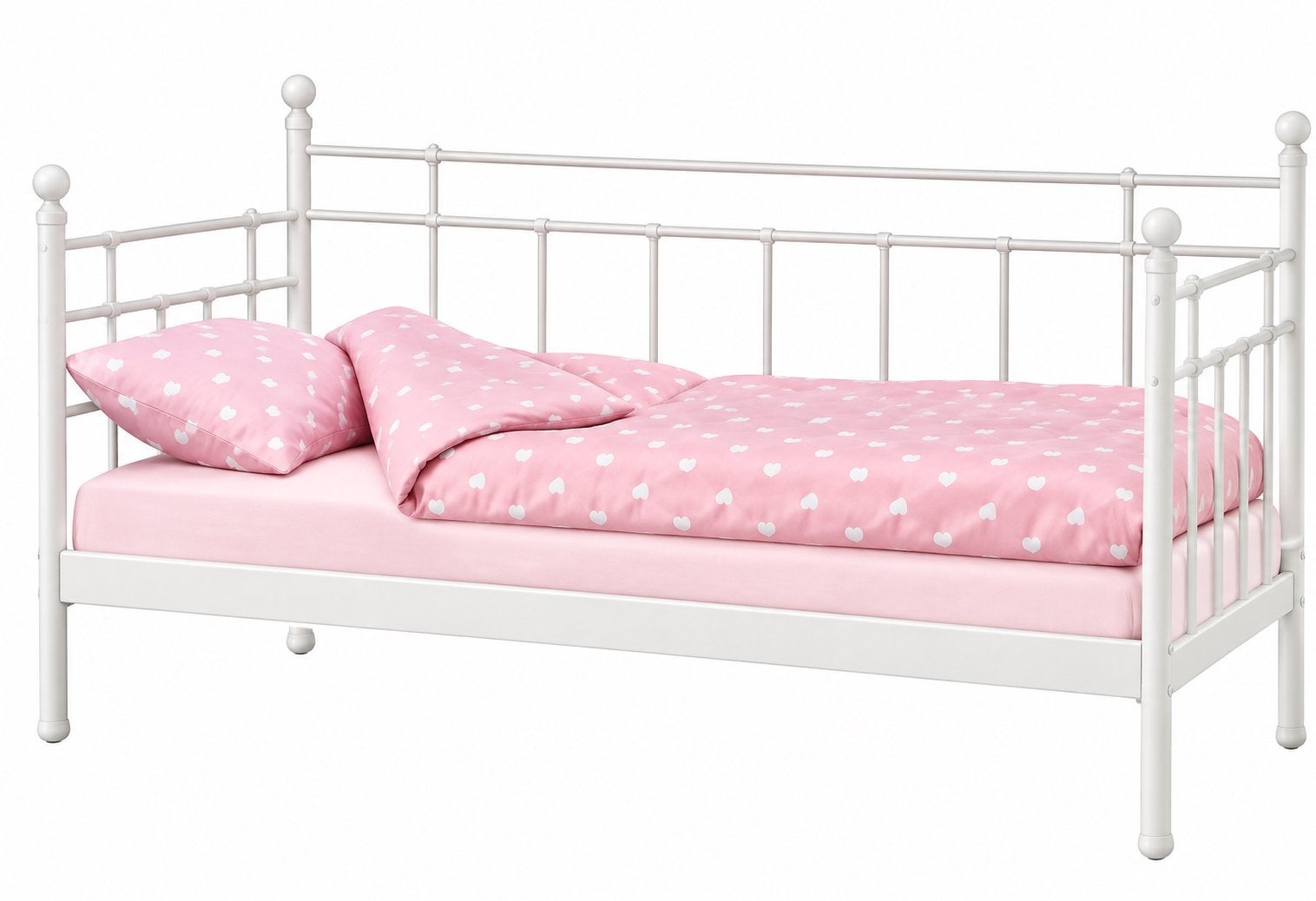 IKEA Meisjesbed 90x200 cm met lattenbodem, Ophalen, Gebruikt, 90 cm, Eenpersoons