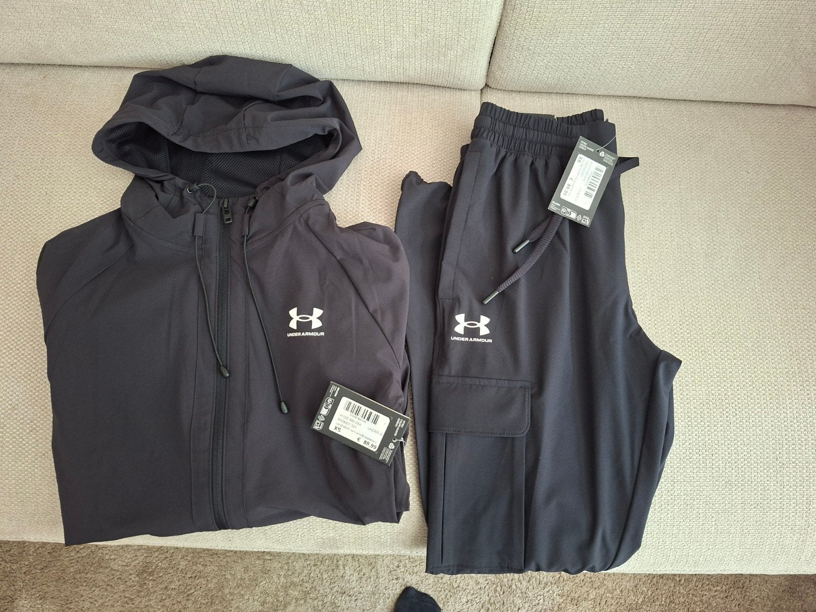 Under Armour Windbreaker Zwart Maat XS Nieuw, Kleding | Heren, Zwart, Under Armour, Nieuw, Ophalen of Verzenden