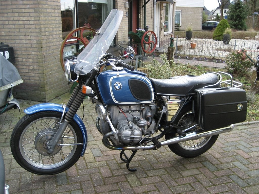 BMW R75/5 Bwj. 1974, Motoren, Cardan-aandrijving, 2 cilinders, Occasion, 745 cc