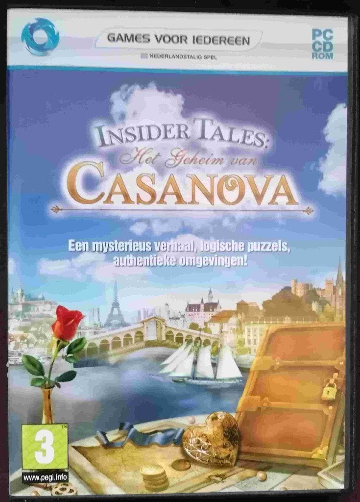 PC CD ROM Insider Tales - Het geheim van Casanova, 1 speler, Ophalen of Verzenden, Zo goed als nieuw, Vanaf 3 jaar