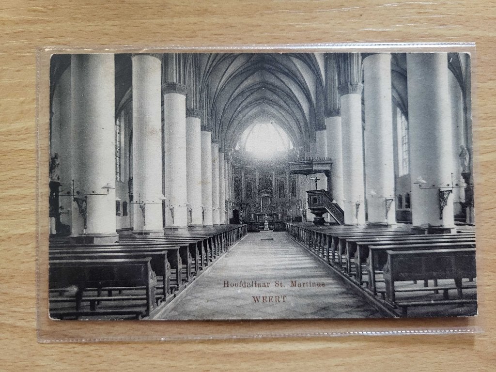 ansicht WEERT Kerk, Verzamelen, Ansichtkaarten | Nederland, Limburg, Voor 1920, Ophalen of Verzenden