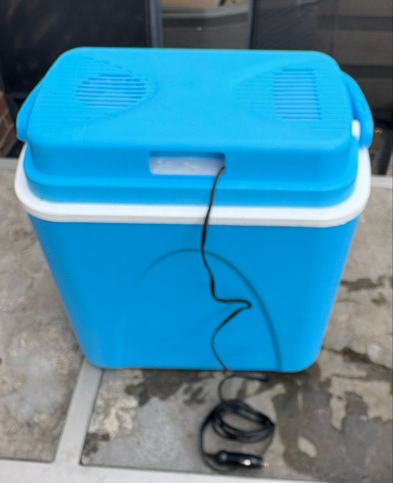 Elektrische koelbox 12V + koelbox, Caravans en Kamperen, Koelboxen, Ophalen of Verzenden, Gebruikt, Koelbox, Elektrisch