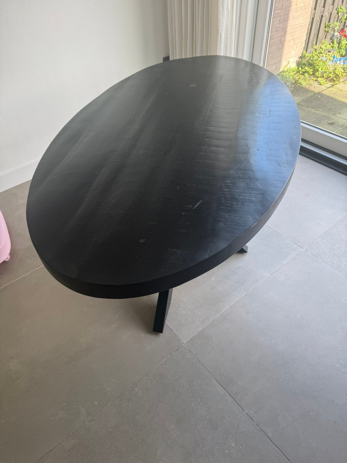 Mango houten tafel, Ophalen, 50 – 75, Gebruikt, 100 tot 150 cm