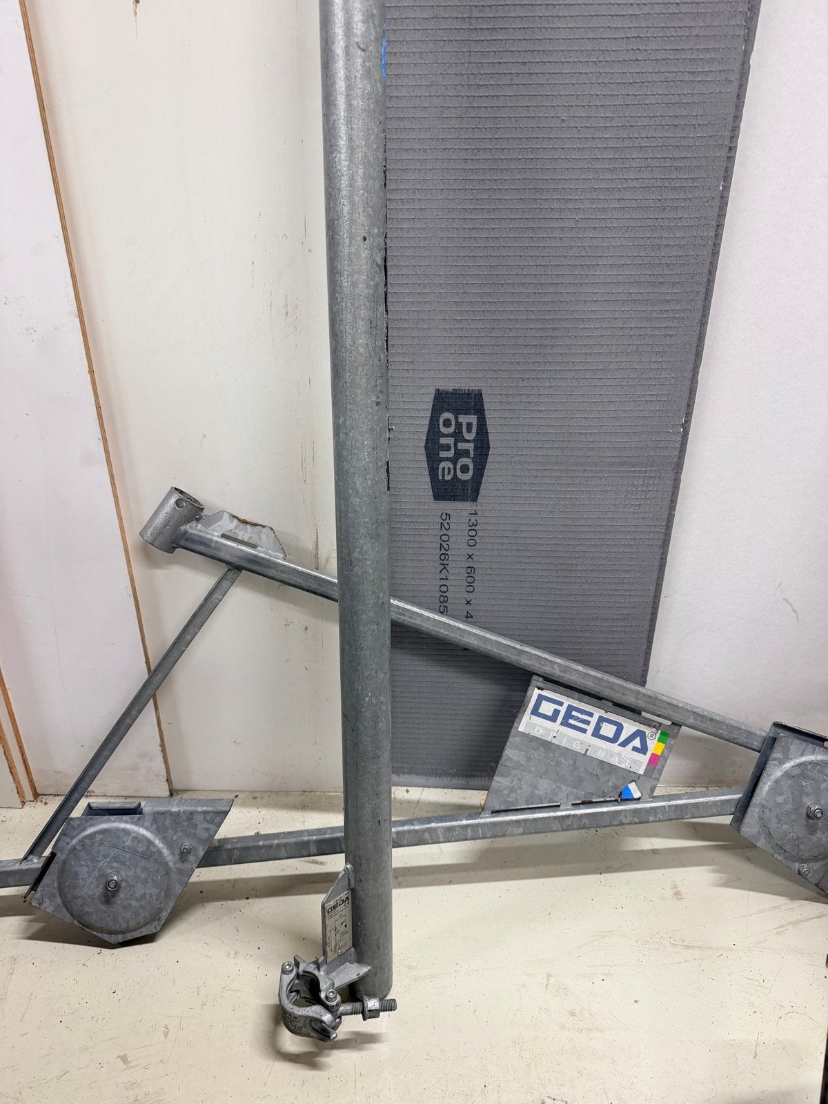 Steiger lier zwenkarm Geda met arm en staander, Ophalen, Gebruikt, Overige typen, Minder dan 2 meter