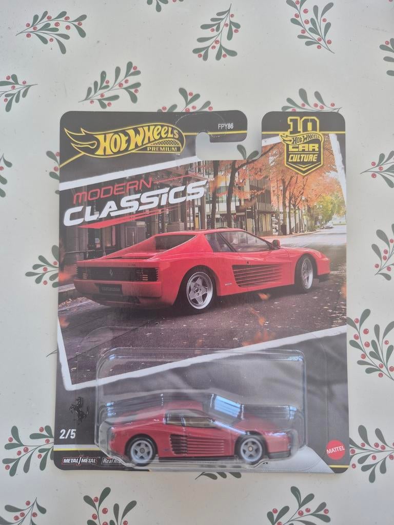 Hot Wheels Premium Modern Classics Ferrari Testarossa, Verzamelen, Speelgoed, Nieuw, Ophalen of Verzenden