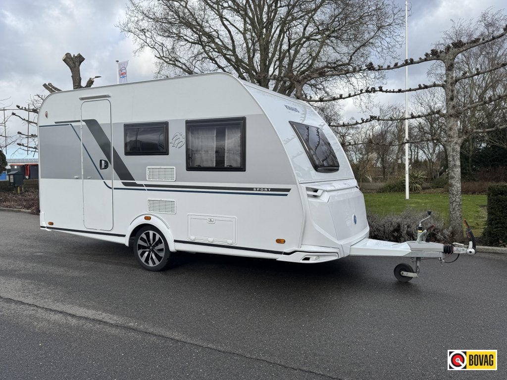 Knaus Sport 400 LK verkocht, Caravans en Kamperen, Standaardzit, Schokbreker, Bedrijf, 750 - 1000 kg