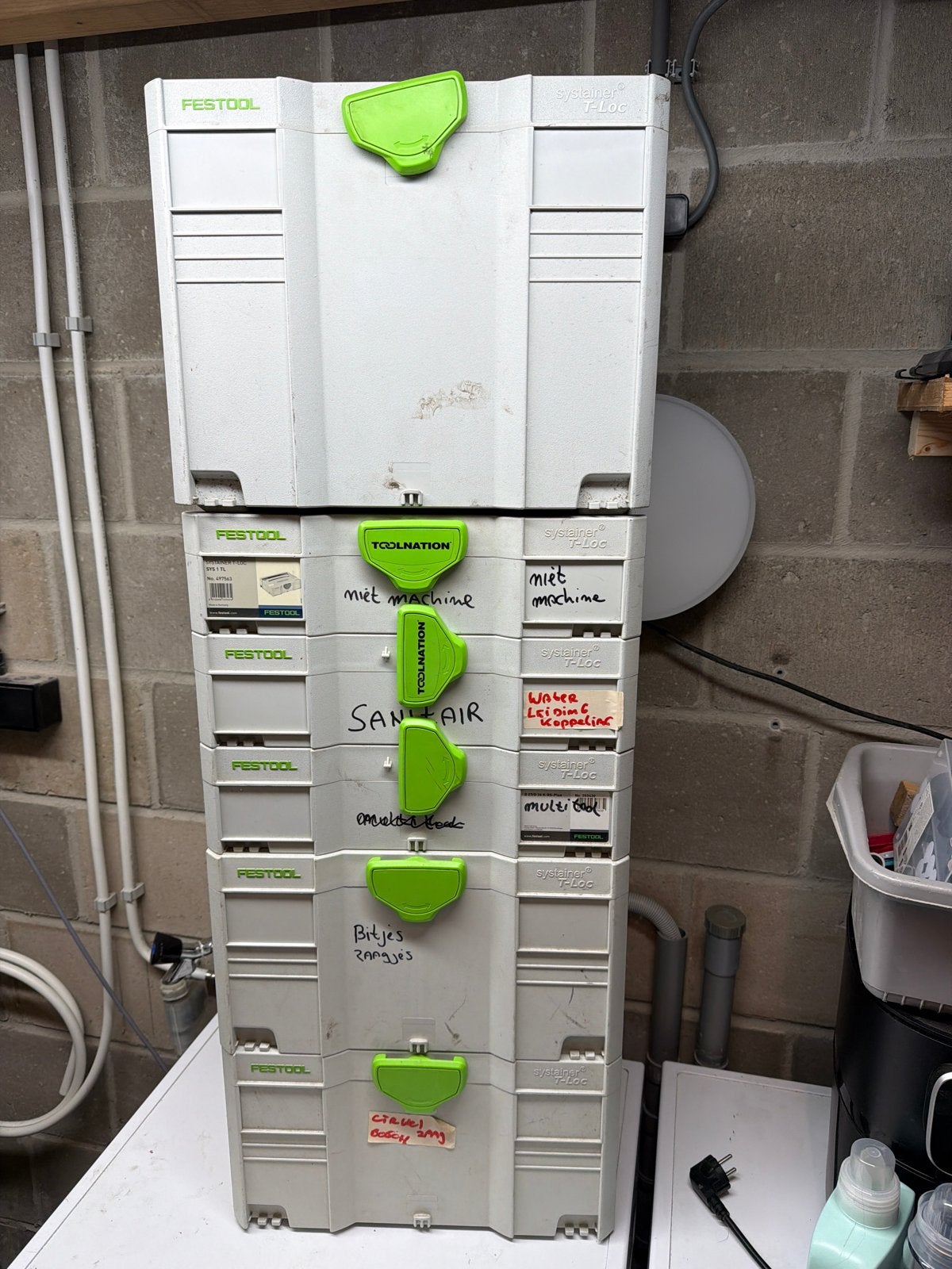 Festool Systainer T-Loc Gereedschapsopslag, Ophalen of Verzenden, Gebruikt, Gereedschapsopslag, Festool