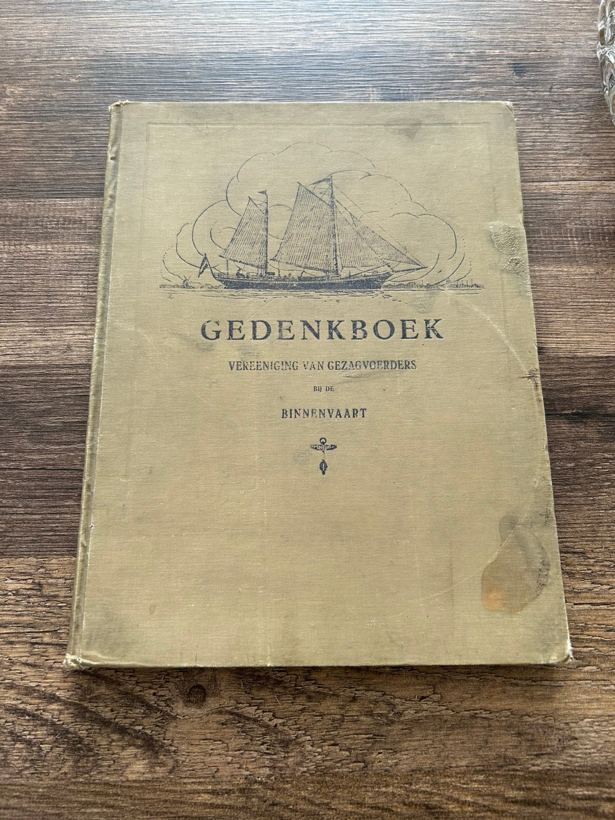 Zeldzaam gedenkboek 1914/24 gezagsvoerders binnenvaart, Ophalen of Verzenden, Gebruikt, Boek of Tijdschrift