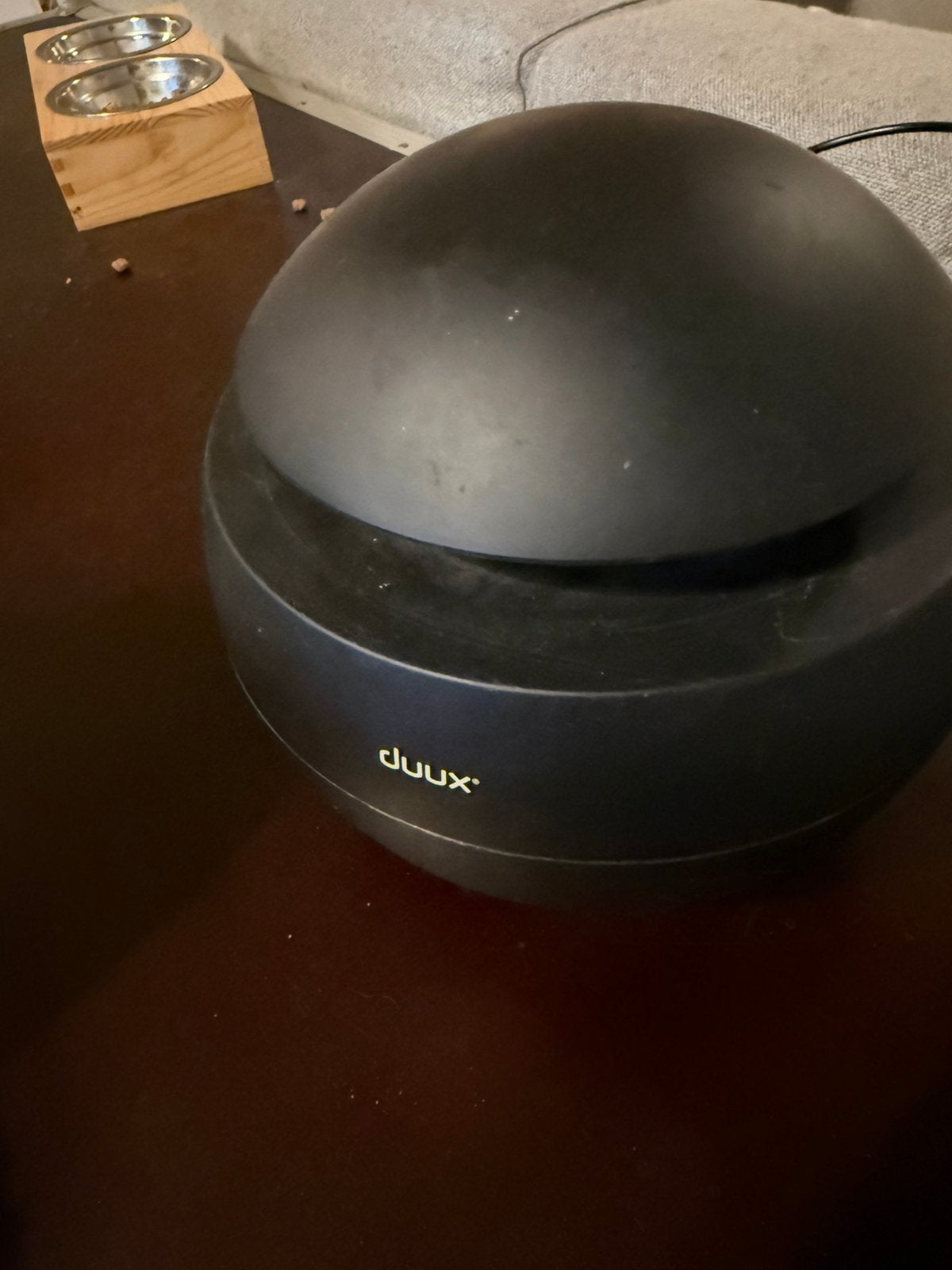 DUUX Sphere luchtreiniger zwart – HEPA + ionisator, Ophalen of Verzenden, Zo goed als nieuw, Luchtbevochtiger