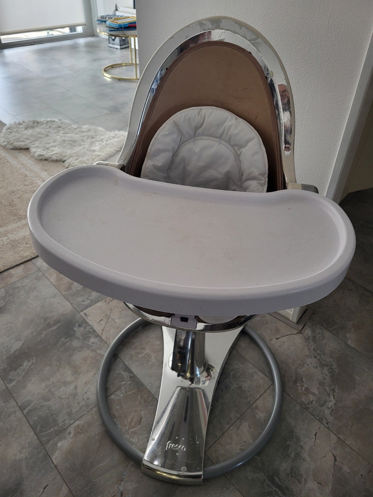 Bloom Fresco kinderstoel met eetblad, Kinderen en Baby's, Kinderstoelen, Ophalen, Gebruikt, Meegroeistoel, Afneembaar eetblad