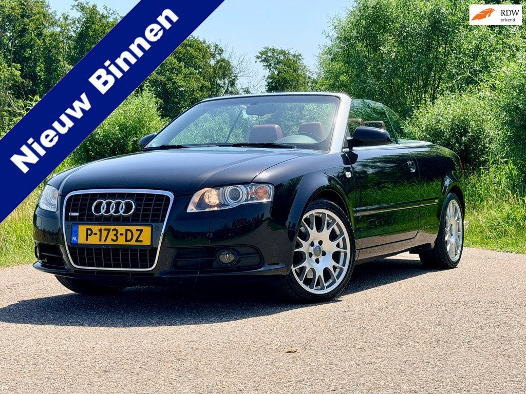 Audi A4 Cabriolet 2.0 TFSI Automaat Leder Clima Navi Stoelve, Auto's, Audi, Gebruikt, 4 cilinders, 4 stoelen, A4