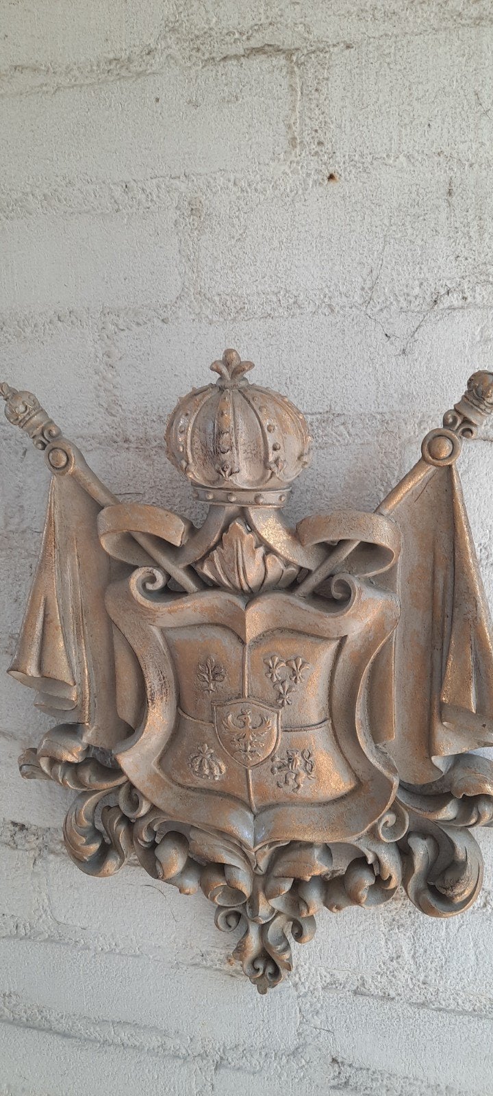 Decoratief Wandornament met Wapen en Kroon, Ophalen of Verzenden