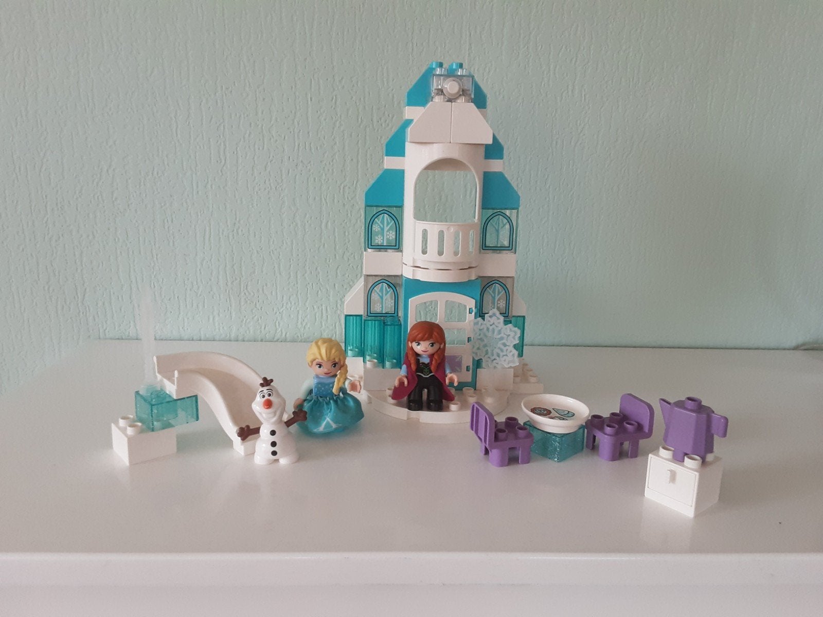 duplo ijs kasteel met lichtje, Kinderen en Baby's, Speelgoed | Duplo en Lego, Ophalen, Gebruikt, Duplo