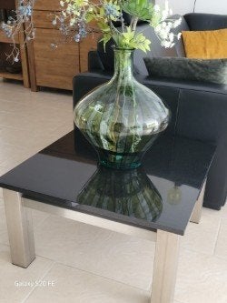 Granieten bijzettafel, Ophalen, Minder dan 45 cm, Vierkant, 55 tot 75 cm