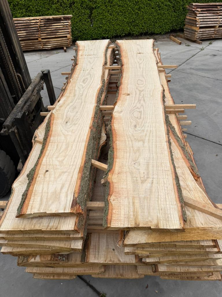 26 eiken schaaldelen voor 550 euro !!, Tuin en Terras, Palen, Balken en Planken, Ophalen, Zo goed als nieuw, 250 cm of meer, Planken
