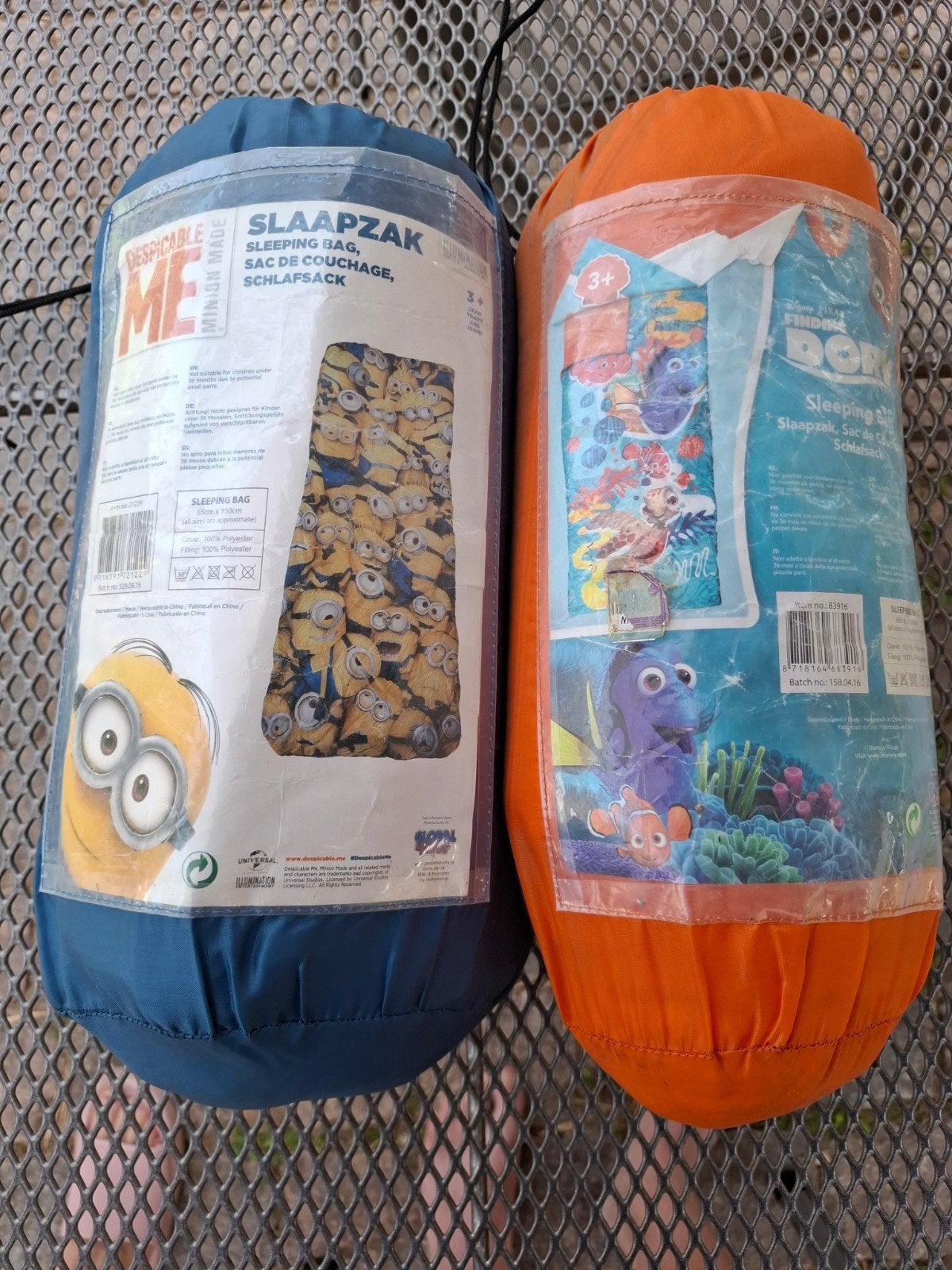 Slaapzakken kinderen: Minions & Finding Dory, Ophalen