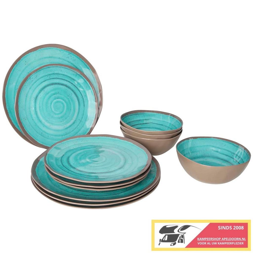 Bo-Camp servies halo Aqua, -, -, Nieuw, Ophalen of Verzenden