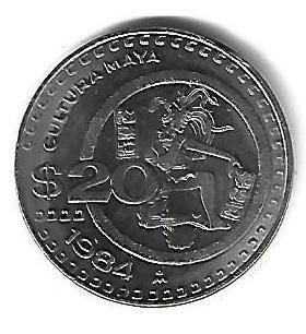 mexico 20 pesos 1984 km 486 unc, Verzenden, Noord-Amerika, Losse munt