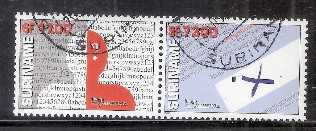Suriname Rep.Nr 1170/1171 Gestempeld., Ophalen of Verzenden, Na 1940, Gestempeld