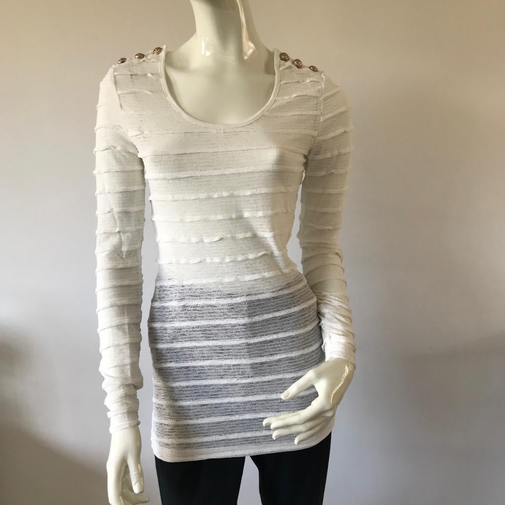 Mooie top van Maria Tailor maat S, Kleding | Dames, Tops, Zo goed als nieuw, Maat 38/40 (M), Wit, Lange mouw, Ophalen of Verzenden
