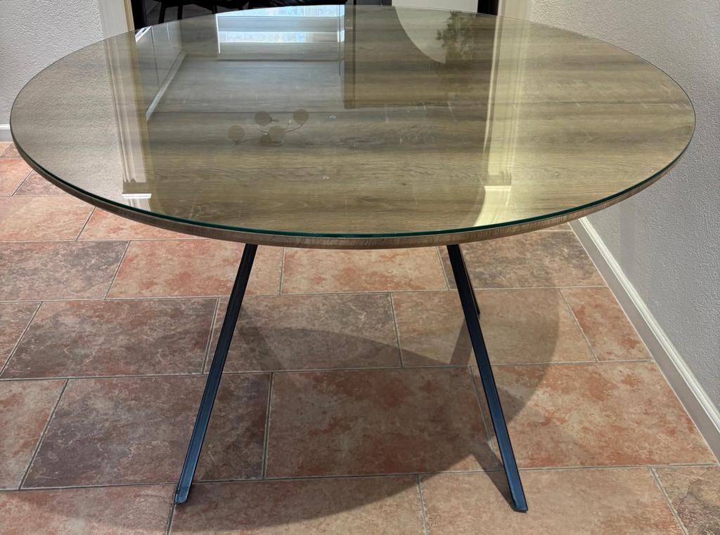 Glazen tafel, Ophalen, 50 tot 100 cm, Minder dan 50 cm, Rechthoekig