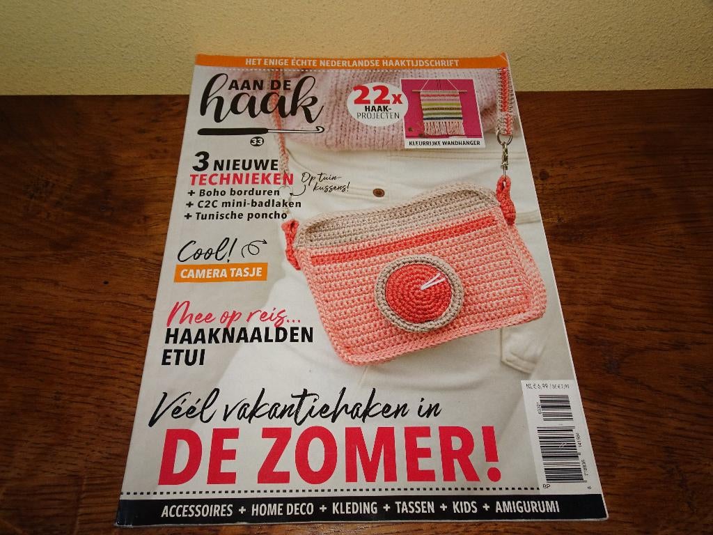 Aan de haak nr. 33 met 22x haakprojecten tijdschrift € 2,50, Hobby en Vrije tijd, Breien en Haken, Ophalen of Verzenden, Zo goed als nieuw
