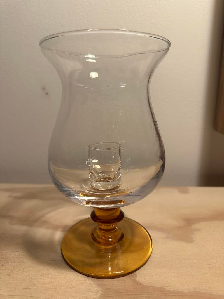 Vintage design kaarshouder Copier Leerdam Murano antiek, Antiek en Kunst, Antiek | Glas en Kristal, Ophalen of Verzenden