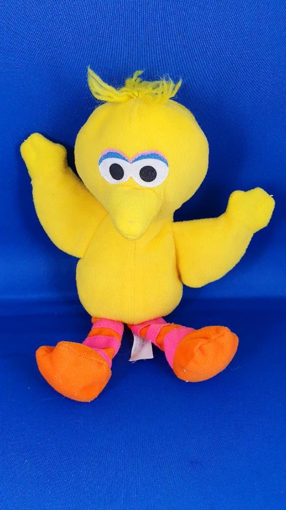 Gele Pino, vintage Sesamstraat knuffel Tyco 1997. 21 cm. T4, Kinderen en Baby's, Speelgoed | Knuffels en Pluche, Tweedehands verkoop