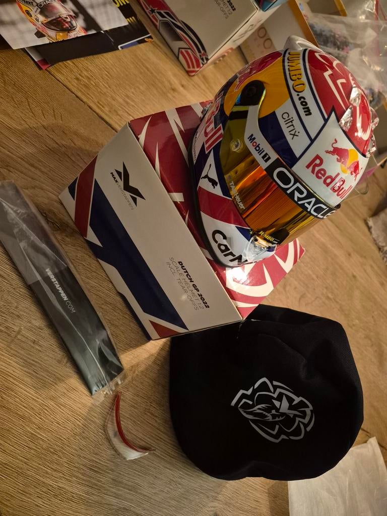 Max Verstappen Helm Schaal 1:2 Zandvoort 2022, Ophalen of Verzenden, Zo goed als nieuw, Formule 1