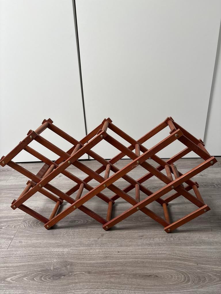 Houten wijnrek, Ophalen, Gebruikt, 5 tot 15 flessen, Minder dan 50 cm
