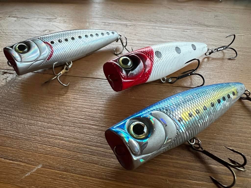 Kunstaas | Spro setje poppers - topwater 9cm, Watersport en Boten, Hengelsport | Roofvissen, Ophalen of Verzenden, Gebruikt, Overige typen