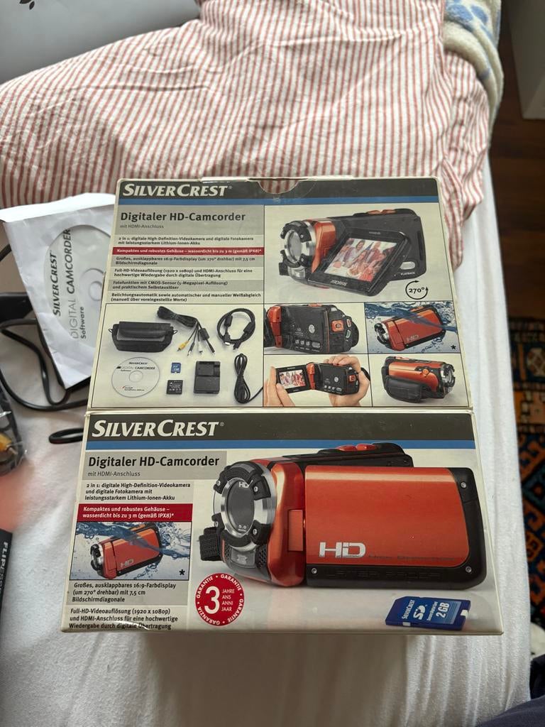 SilverCrest Digitale HD-Camcorder, Overige merken, Overige soorten, Zo goed als nieuw, Ingebouwde lamp